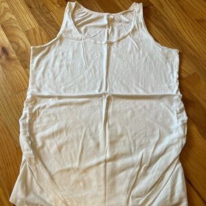 Motherhood Maternity White Tank Top - Large